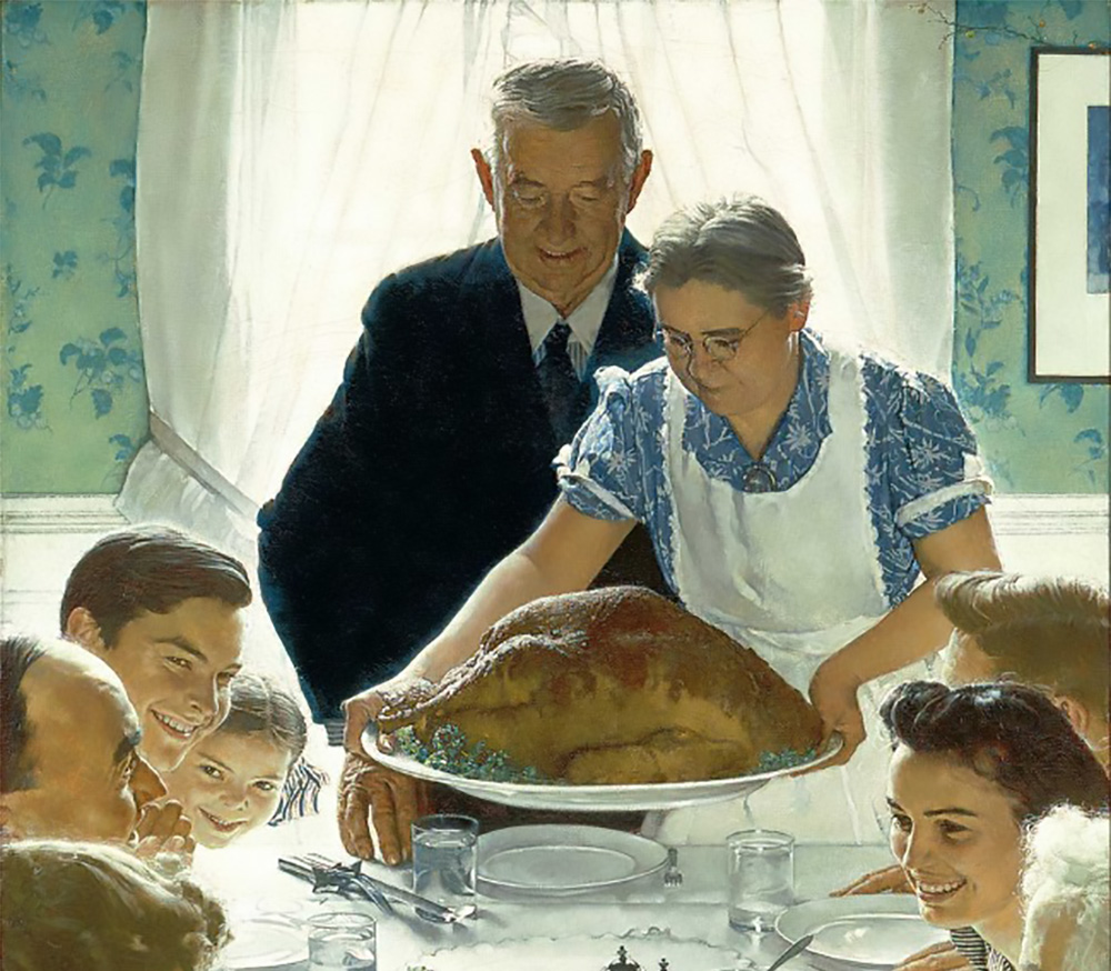 Freedom of Want by Norman Rockwell, 1943