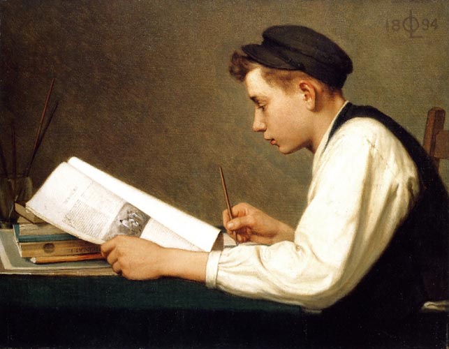 The young student by Ozias Leduc, 1894